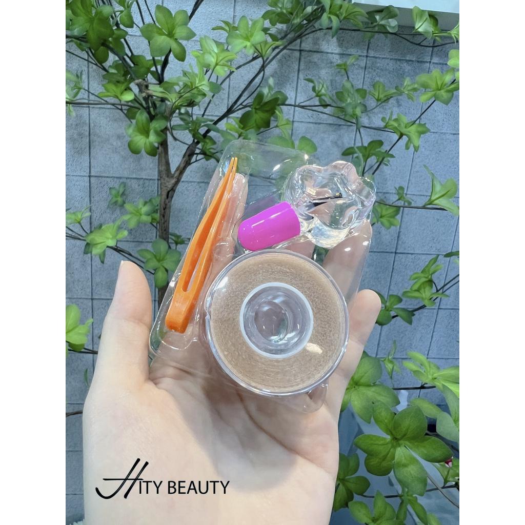 Mí lưới cuộn kèm Nhíp + Keo dán size vừa cho Makeup trang điểm chuyên nghiệp - Hity Beauty