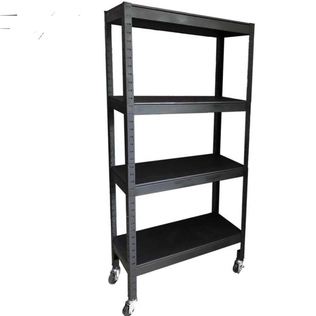 Kệ có bánh xe 4 tầng đa năng 76cm màu đen