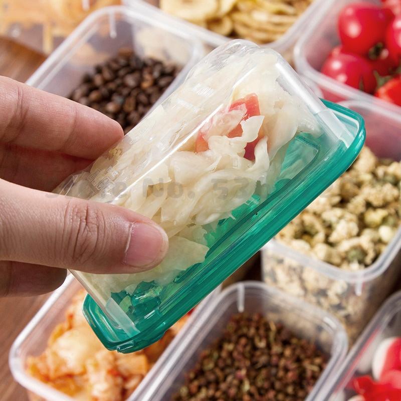 Bộ 17 hộp nhựa đựng thực phẩm có nắp đậy an toàn để tủ lạnh loại lớn