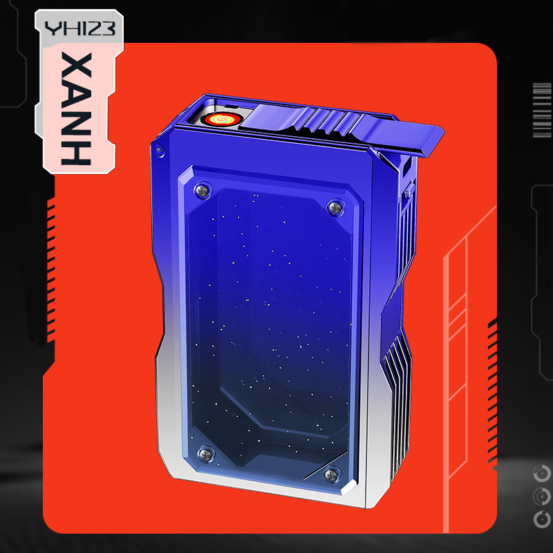 Bật Lửa Điện Kiêm Hộp Đựng Thuốc 20 Điếu Focus YH123 - Sạc Điện