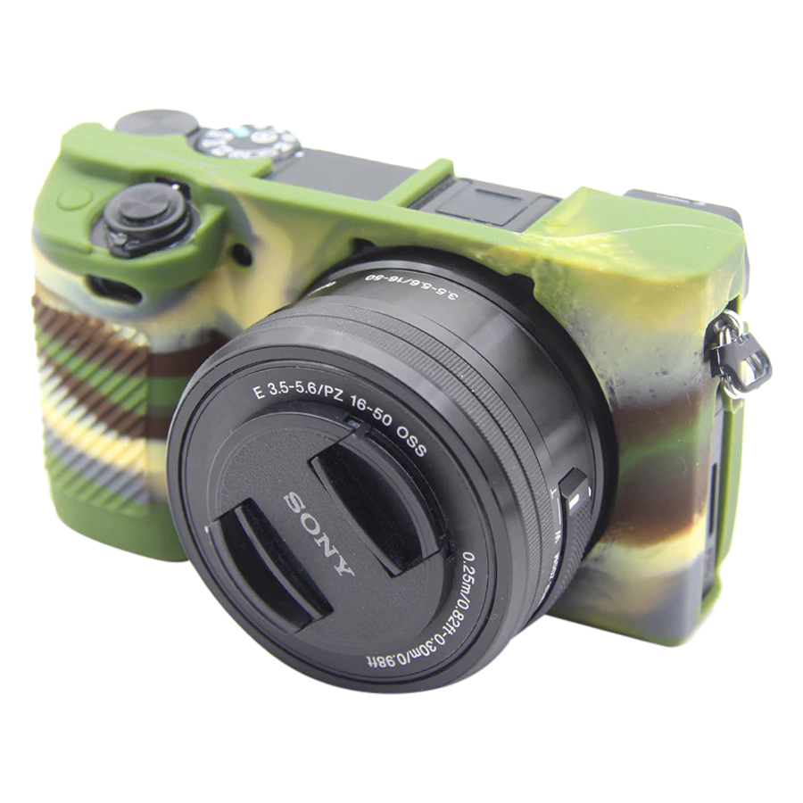 Bao Silicon Puluz Cho Máy Sony A6300 (Camouflage) - Hàng Nhập Khẩu