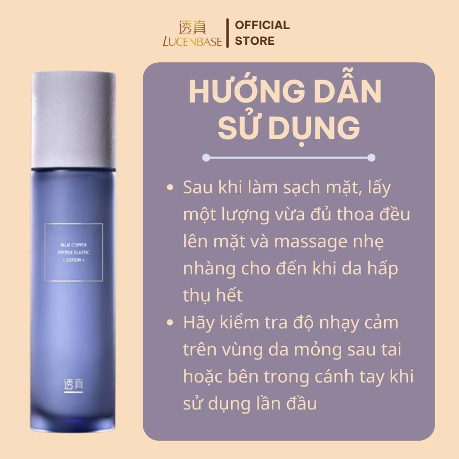 Sữa dưỡng lotion blue copper peptide LUCENBASE cấp ẩm,  giảm viêm đỏ 100ml