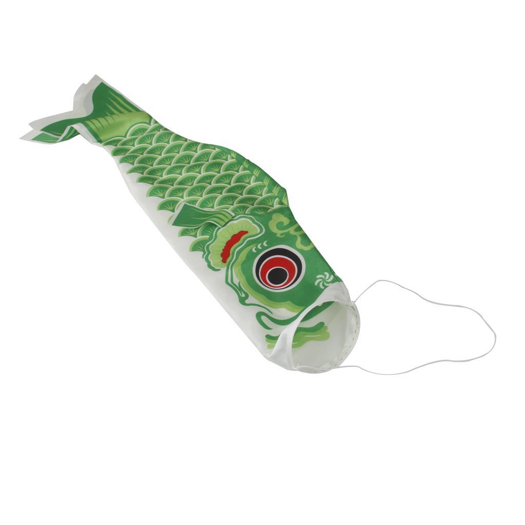 Pink & Green Japanese Carp Windsock Streamer Flag Kite Koinobori 70cm