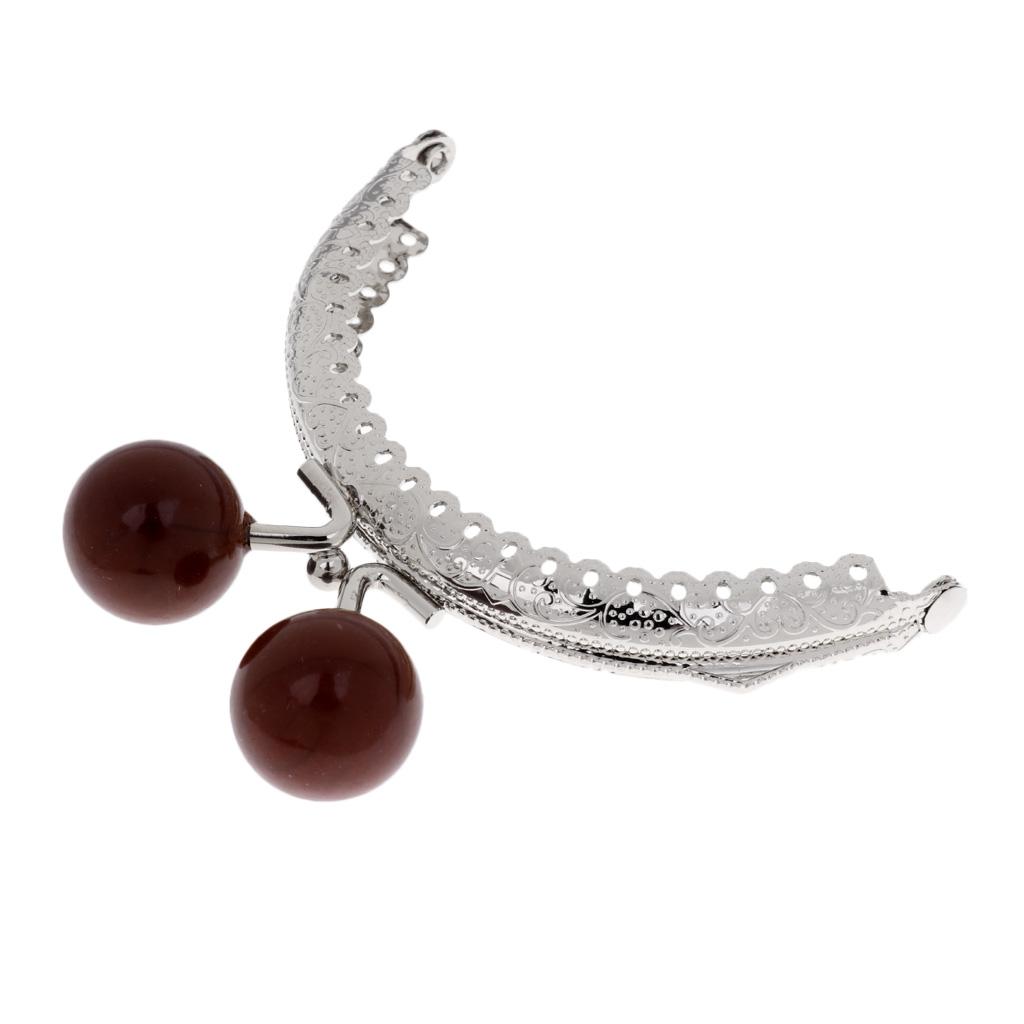 8.5cm Metal Frame Clasp For Purse Handle Bag Candy Bead Head