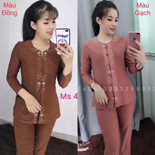 ĐỒ LAM ĐI CHÙA Mẫu Lắc Khóa Vải Thun Lạnh