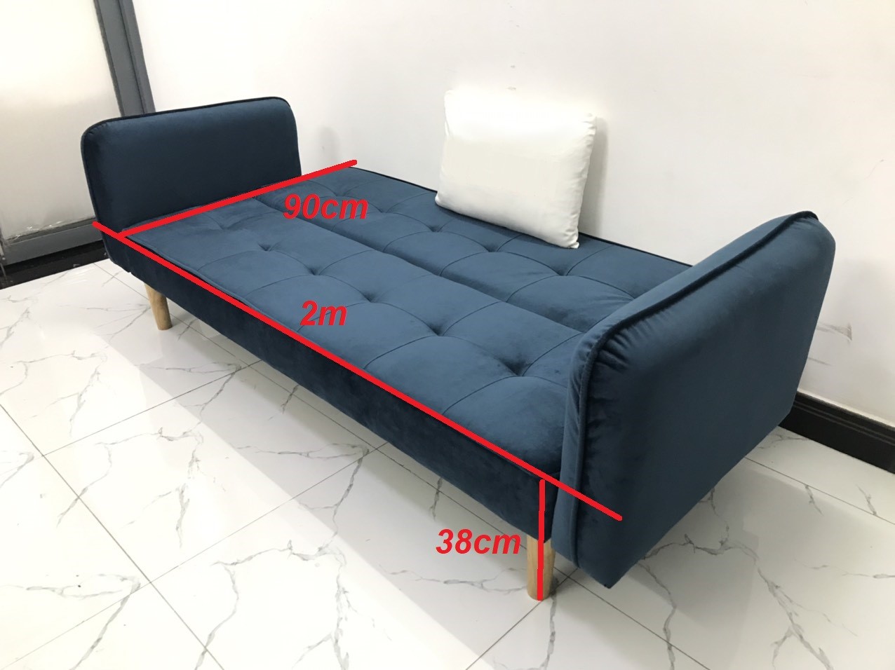 Ghế dài sofa bed tay vịn phòng khách sivali03 sopha