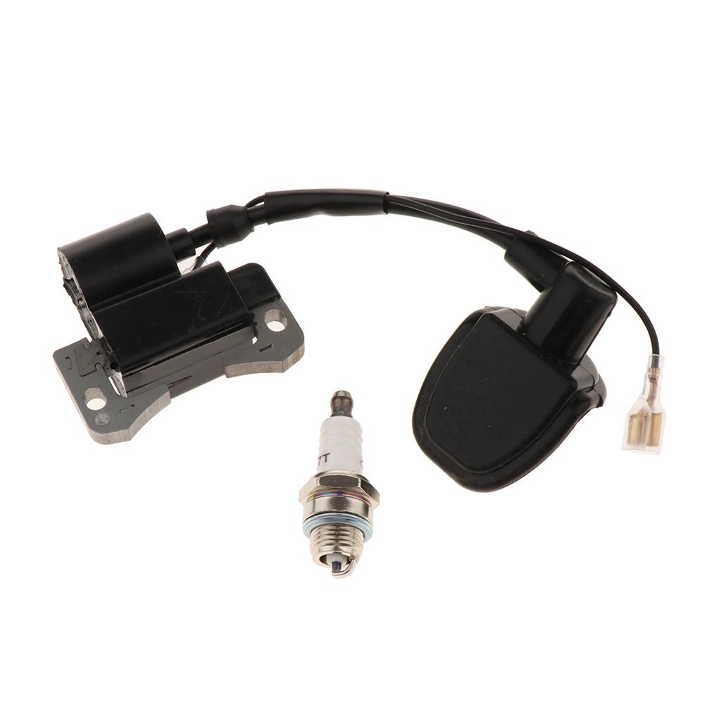Engine Pocket Bike Dirt Bike ATV Ignition Coil Spark Plug for 33cc 47cc 49cc