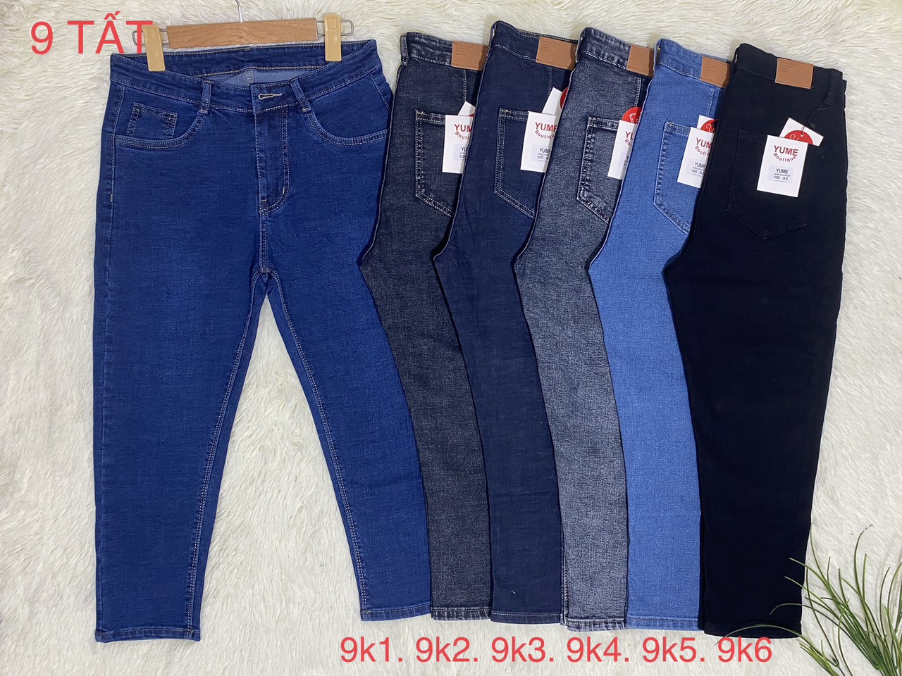 Quần jean 9 tất lưng cao có size 26-44 [Freeship khi mua hàng] .Vải dày và co giãn