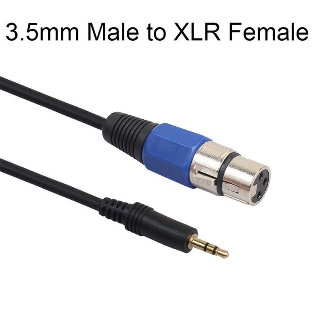1.5 m Male Plug 3.5mm  Audio Cable Mic Adapter to XLR Female for Speaker