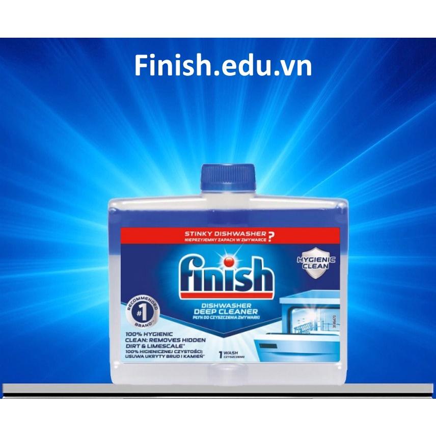 Combo Muối rửa bát Finish 4kg+Vệ sinh máy Finish