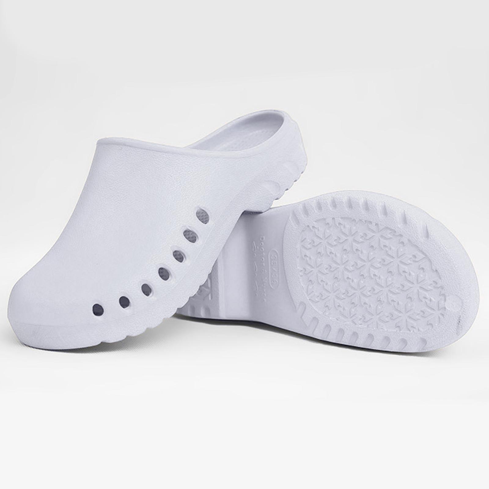 1 Pair Women's Work Clog Men Work Shoes, Nurse Shoes, Chef Shoes Slip Resistant Lightweight Doctor Slipers Summer Beach Sandals Footwear