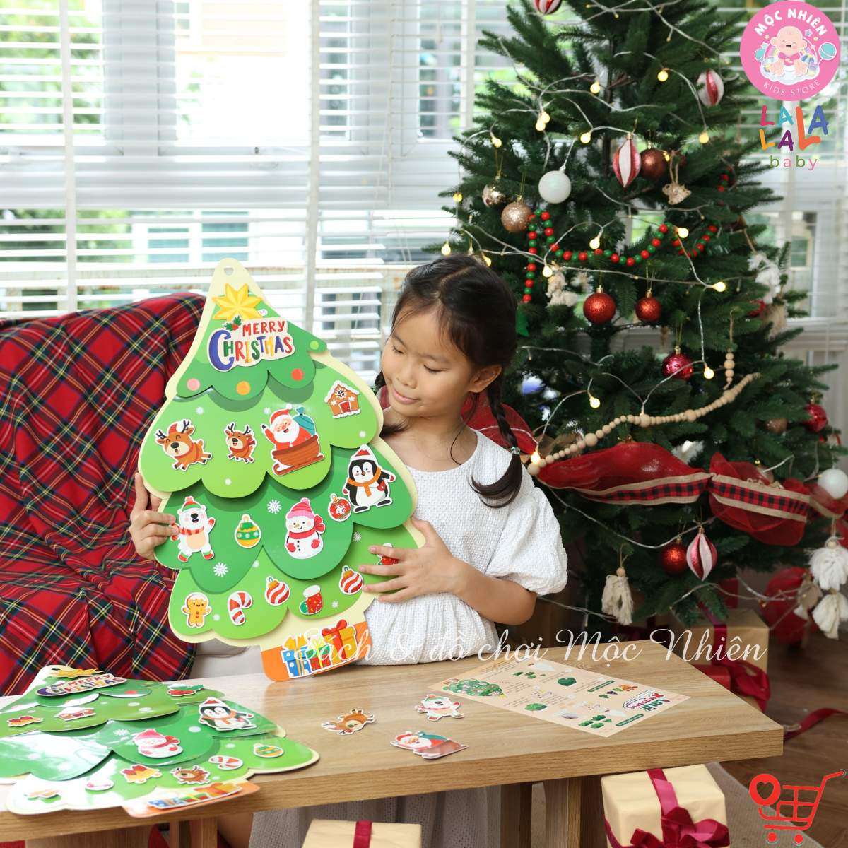 Cây Thông Noel Treo Tường 3D LalaXmas Tree - Đồ Chơi Thủ Công Cho Bé Lalala Baby