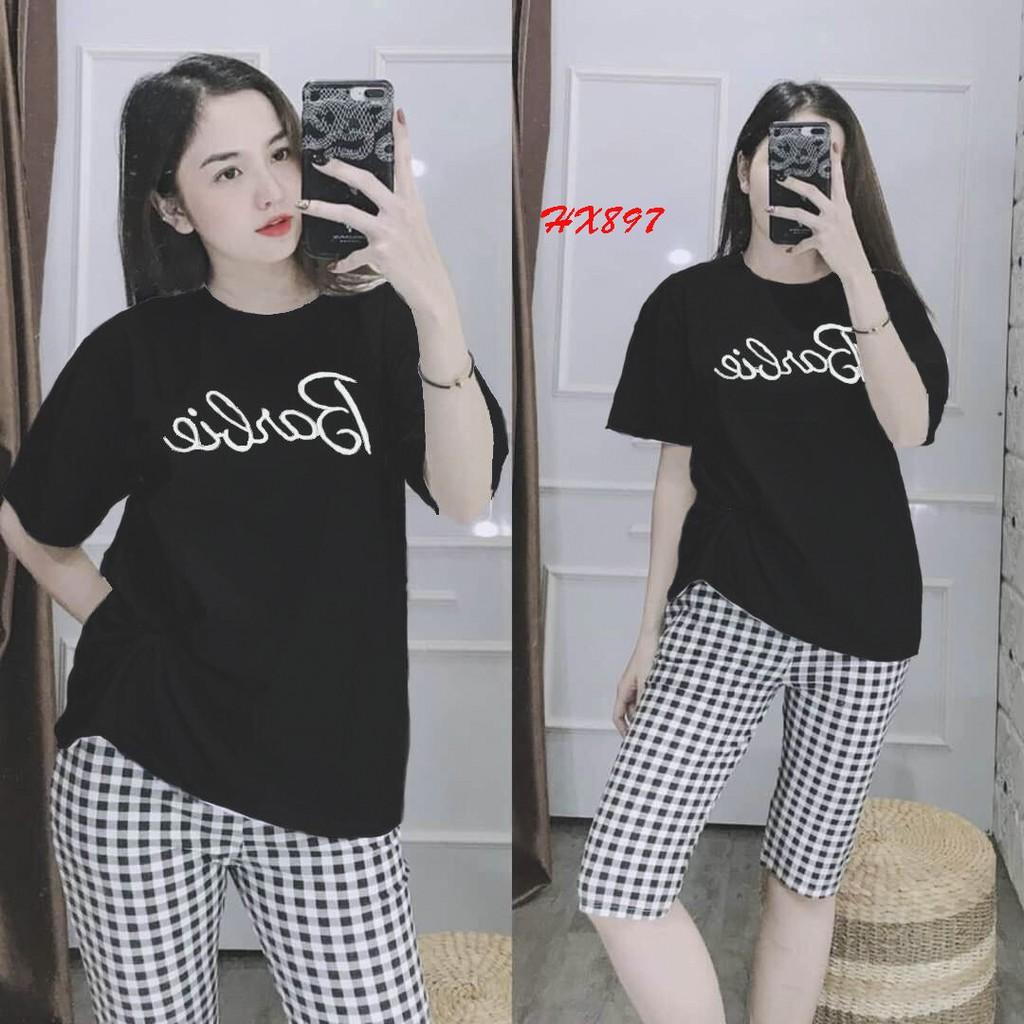 Đồ Bộ Thun Nữ Mặc Nhà Thun Cotton Mềm Mịn