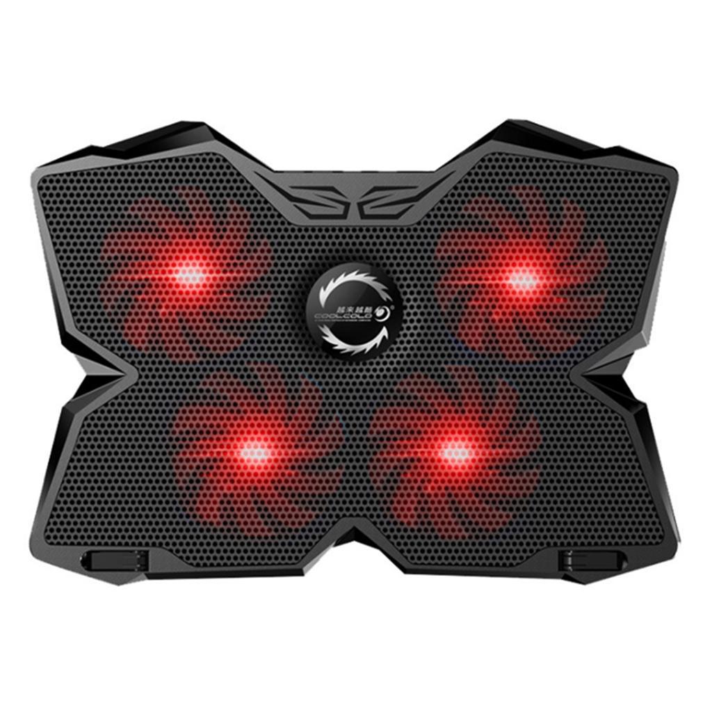 LED Gaming Laptop Cooling Pad 12'' 13'' 14'' 15.6'' 17.3'' Notebook Cooler Stand