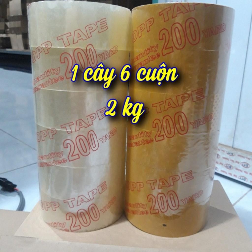 Keo 200ya 2kg trong hoặc đục 6 cuộn
