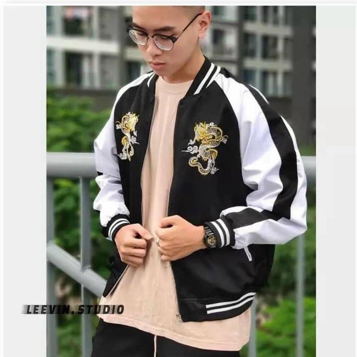 ÁO BOMBER SWEATER PHỐI MÀU