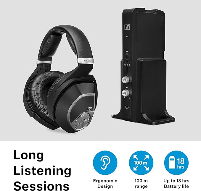 Tai nghe chụp tai Sennheiser RS 195-U - Hàng chính hãng 24 tháng bảo hành