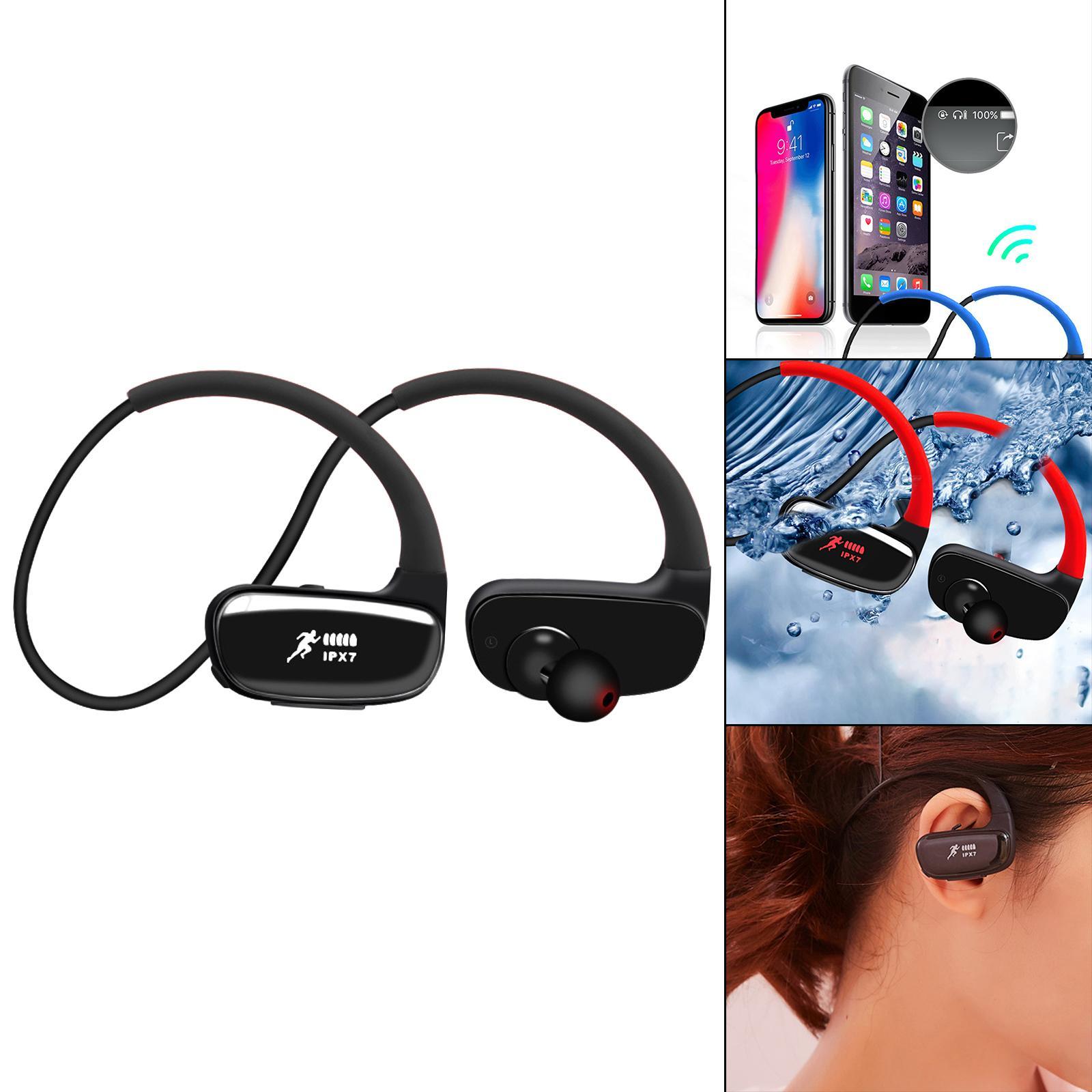 Bluetooth Headphones IPX7 Waterproof HD Stereo Sweatproof Sports Earphones for Gym