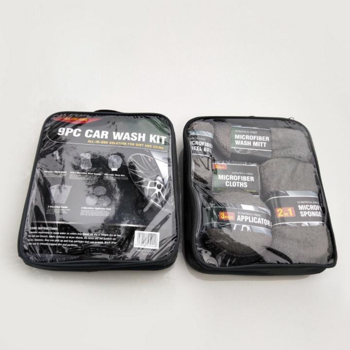 Set 9 Bộ Khăn Rửa Ô Tô MicroFiber Chuyên Dụng - Home and Garden