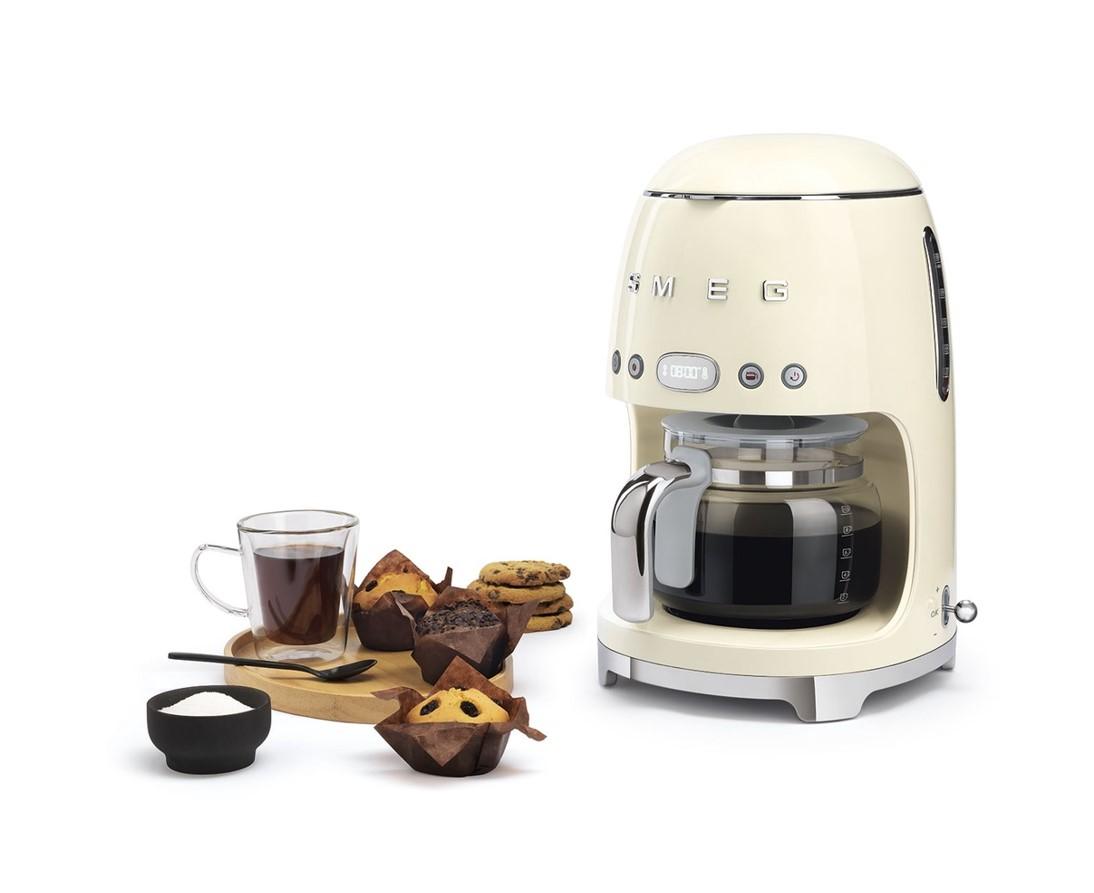 Máy Pha Cà Phê Smeg DFC02PBEU, Smeg Coffee Machine, Máy Pha Cafe, Công Suất 1050W, Dung Tích 1.4L, Nhập Đức