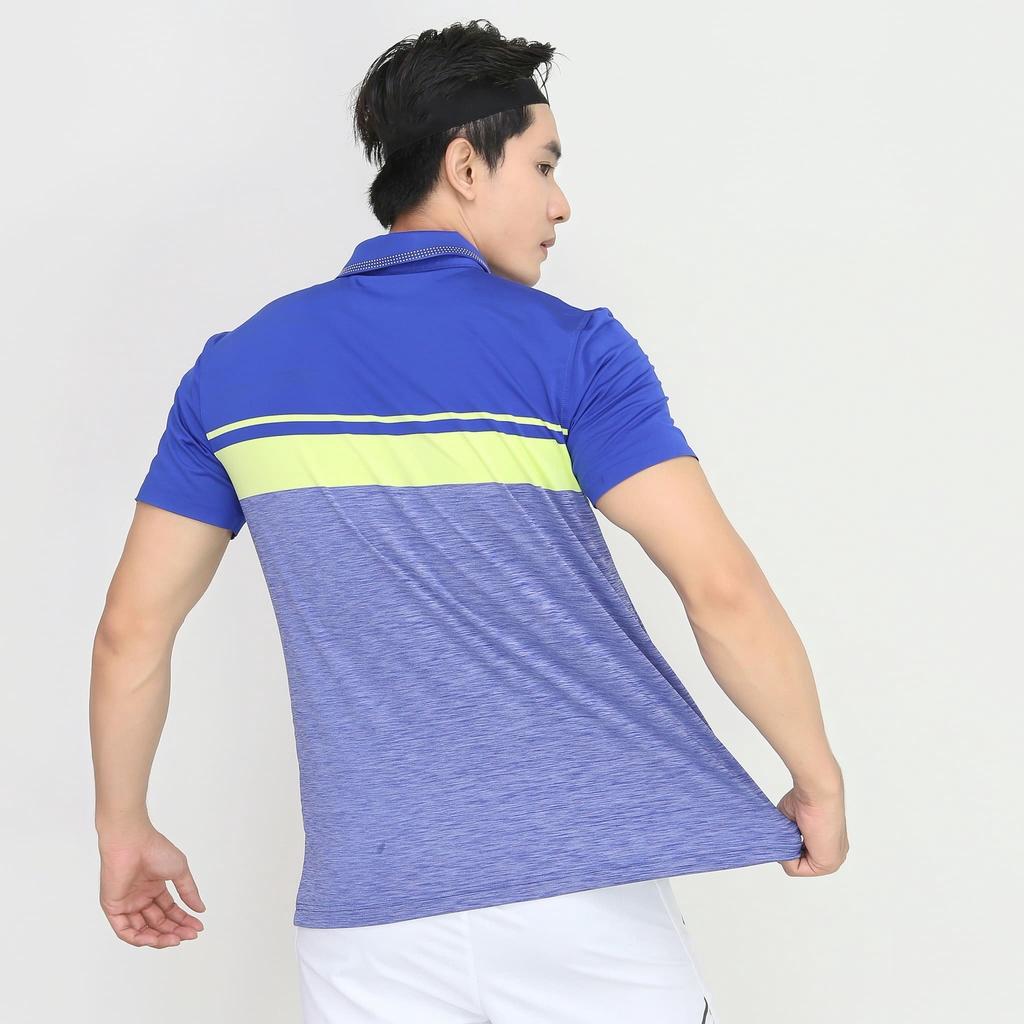 Áo polo nam thể thao cổ chấm bi - xanh Royal