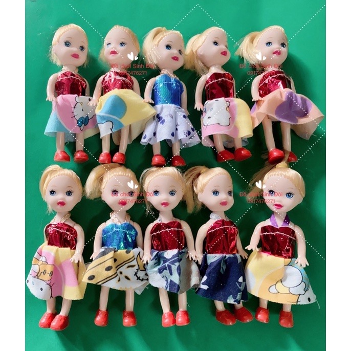 10 búp bê nhỏ 10cm - đồ chơi bé gái