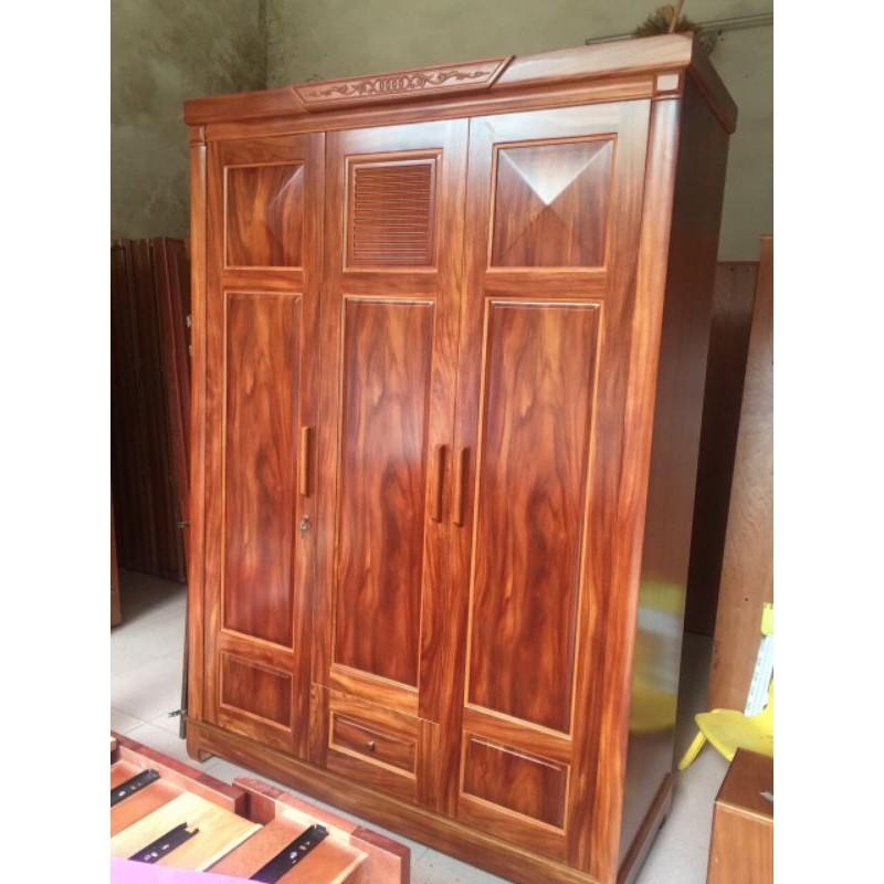 Tủ quần áo gỗ Cẩm 3 cánh