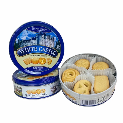 Bánh quy bơ White Castle Malaysia hộp thiếc White Castle Butter Cookies