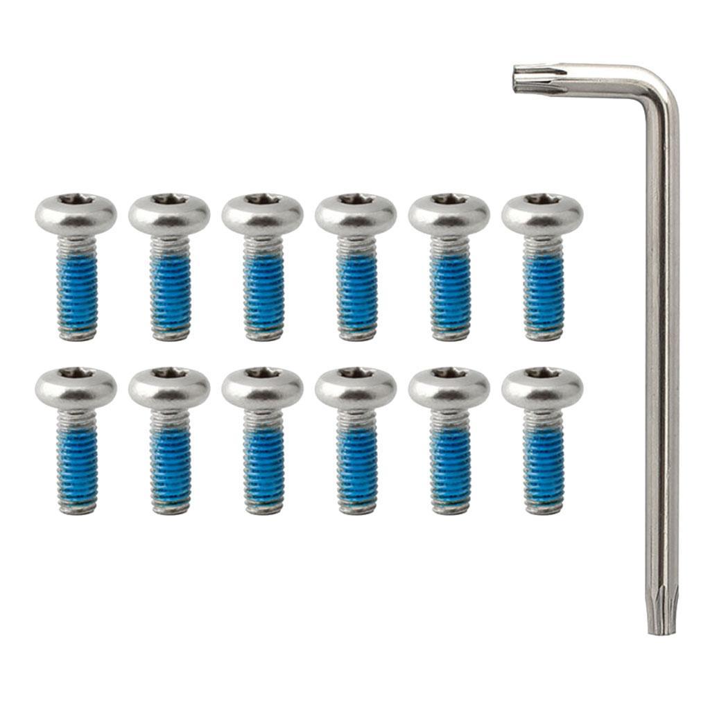 Pack of 12pcs Bolts M5x10 Screws for  Bike Disc Brake Cycle Rotor Bike  Bracket Mount Keys