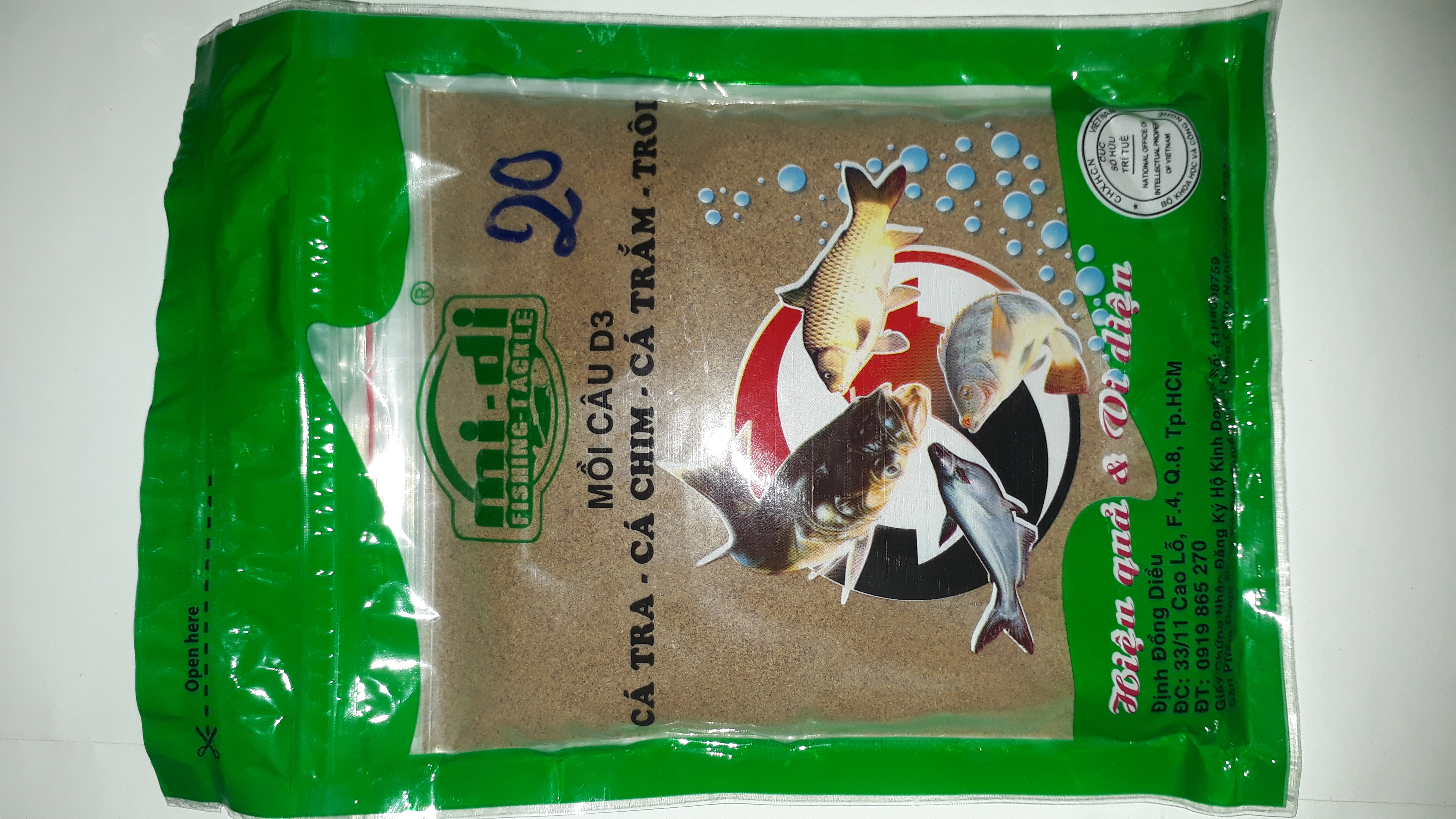 2 gói Mồi Câu Cá Chép D1 và D3 - Cặp đôi kết hợp hoàn hảo của Hãng Định Đồng Diều