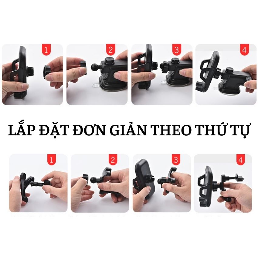 Giá Đỡ Điện Thoại Trên Ô Tô Xoay 360 Độ Sử Dụng Đăng Đặt Nhiều Vị TrÍ GDD06