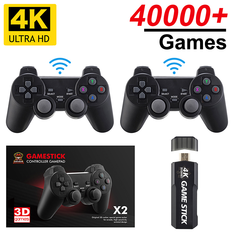 Game stick đỏ X2 mới 2022, 35.000 game có thêm thể loại psp, game 3d, máy chơi game cầm tay không dây