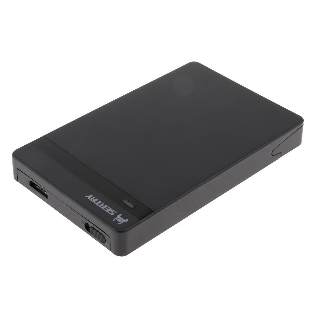 Premium USB 3.0 SATA Hard Driver Enclosure Fit for 2.5 Inch HDD SSD, Black