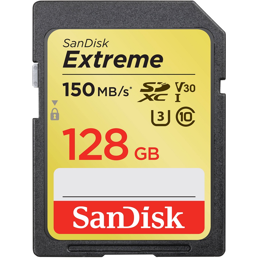 Thẻ Nhớ SDXC Sandisk Extreme 150MB/s 128GB - Hàng Nhập Khẩu