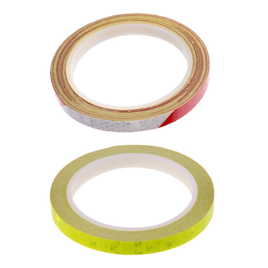Waterproof Super Reflective Safety Indicator Sticker, Car Auto Safety Reflective Stickers, Work for Motorcycle, Bicycle, Sled