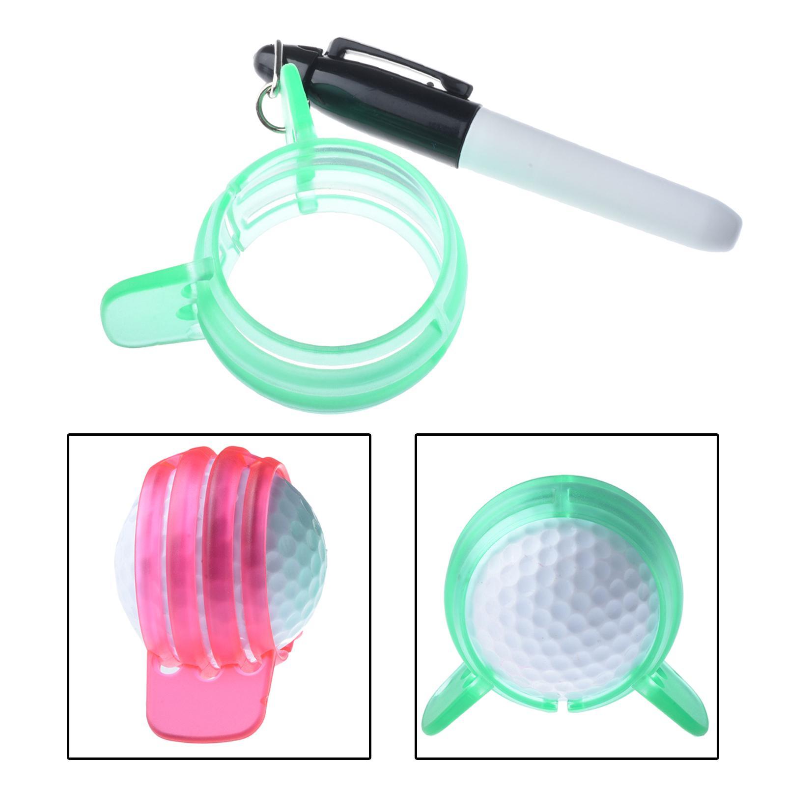 360 Degree Balance Golf Ball Alignment Marker 360 Degree Triple Lines Balls Liner for Golf