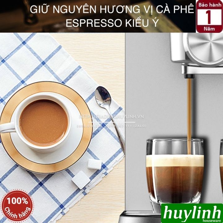 Máy Pha Cà Phê Gia Đình Espresso Tiross TS6212 - Hàng chính hãng