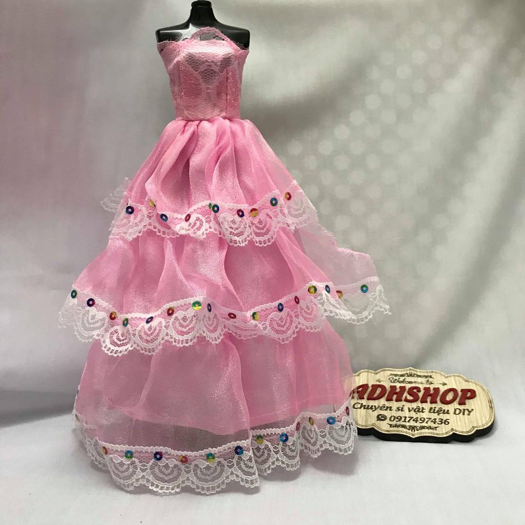 Các mẫu váy dạ hội cúp ngực cho búp bê 30cm