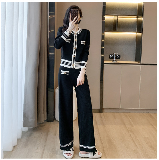 Bộ Đồ Dệt Kim Hai Mảnh Cá Tính Thời Trang AB50 - Hàng Quảng Châu Cao Cấp