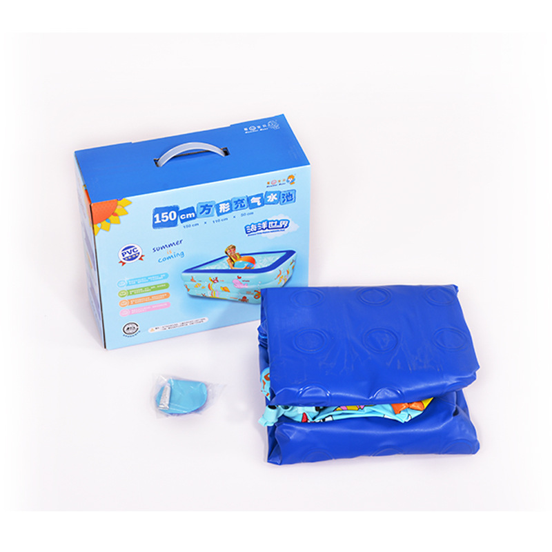 Bể Bơi Phao 3 Tầng Chữ Nhật Cho Bé Size 180*135*60cm