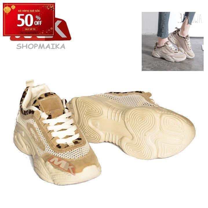 Giày Sneaker Đế Cao Phối Lưới Siêu Êm S118