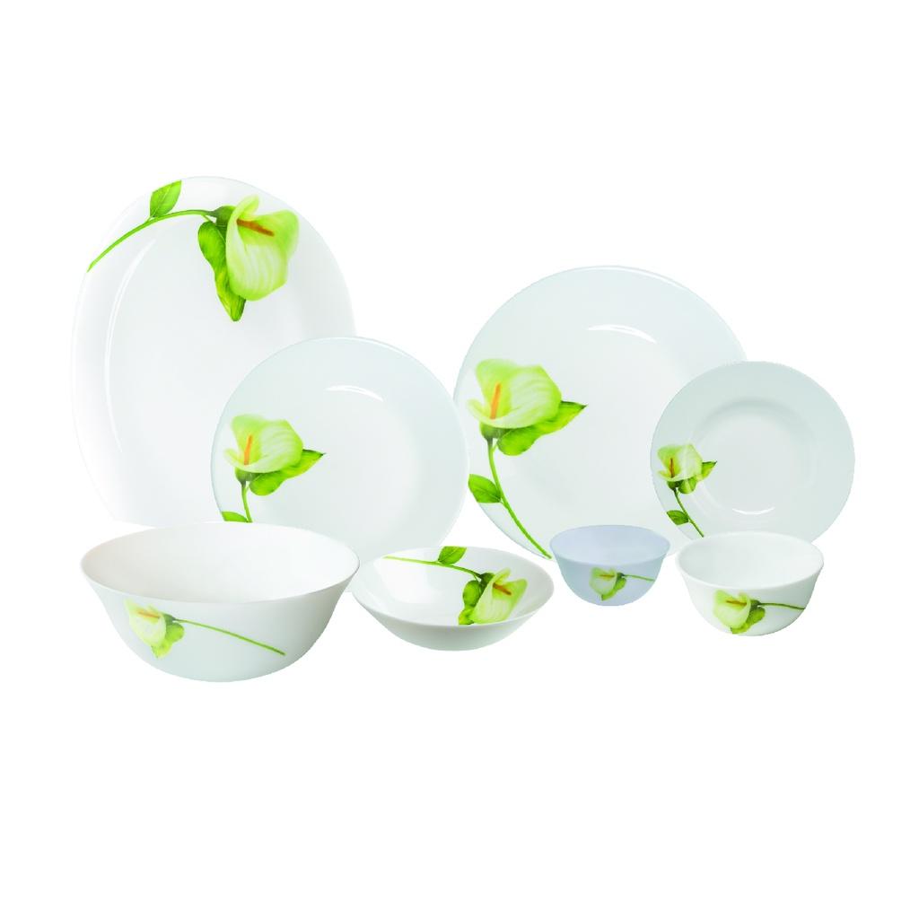 Bộ 3 Tô thủy tinh Diva Ivory I.B -HÀNG CHÍNH HÃNG