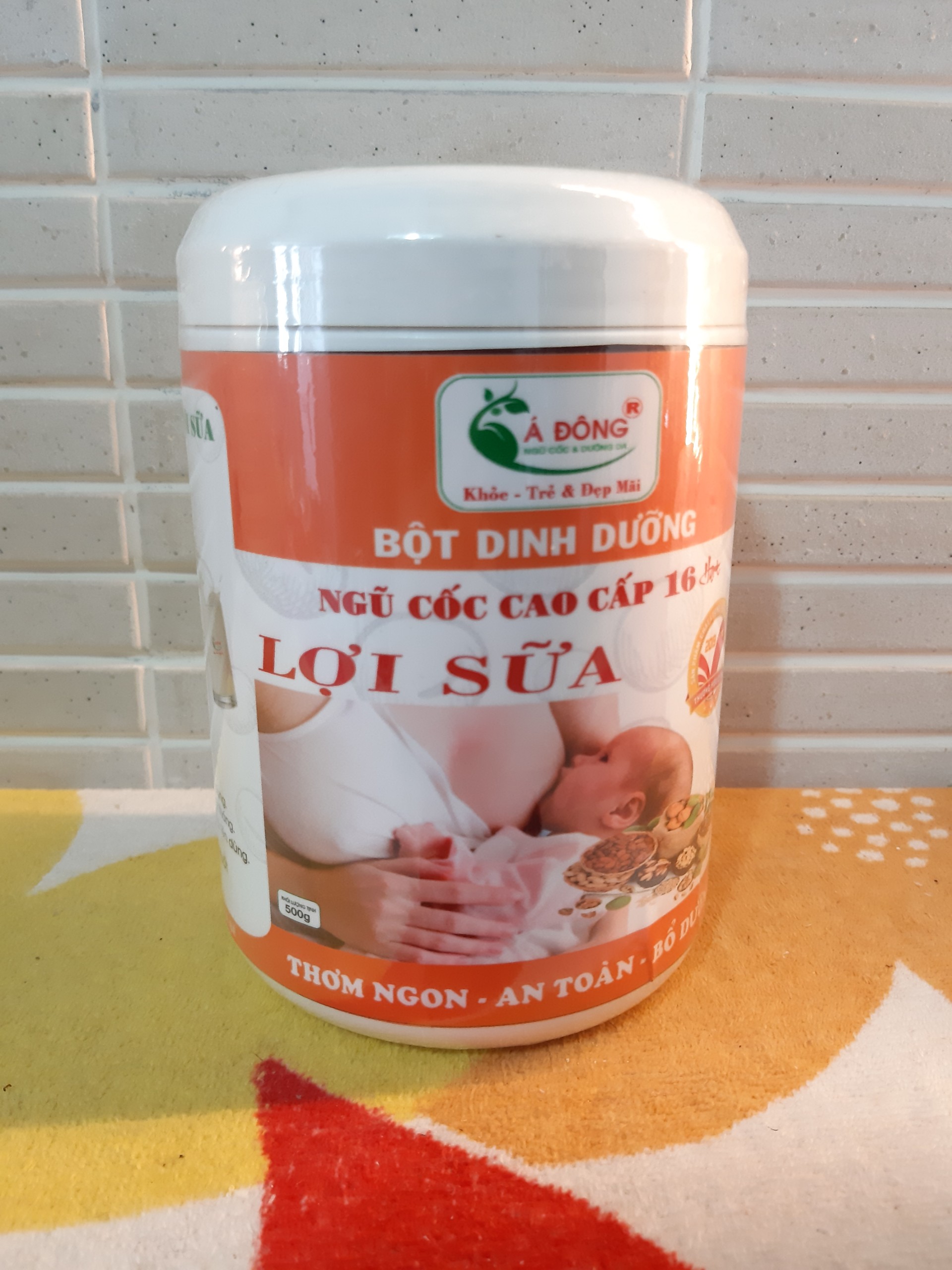 BỘT LỢI SỮA - NGŨ CỐC CAO CẤP Á ĐÔNG 500GRAM (MẪU MỚI) - TẶNG KÈM QUÀ TẶNG KÍNH CHE MẶT CHỐNG GIỌT BẮN BẢO VỆ NGĂN VIRUT LÂY LAN