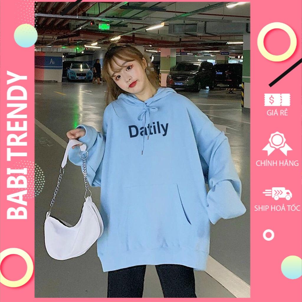 Áo hoodie nam nữ áo khoác Datlity phong cách ovesize nỉ siêu đẹp Unisex Form Rộng – ST11 - babitrendy