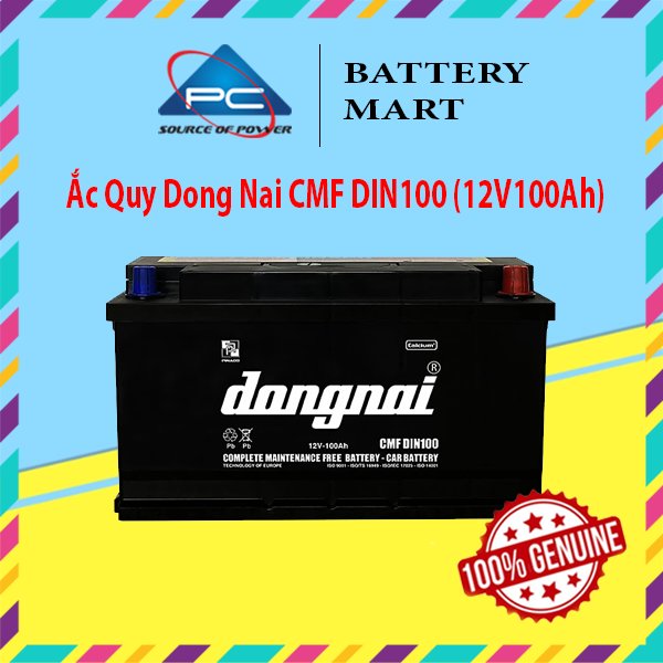 Bình Ắc Quy 12V100Ah, Ắc Quy Dong Nai CMF DIN100