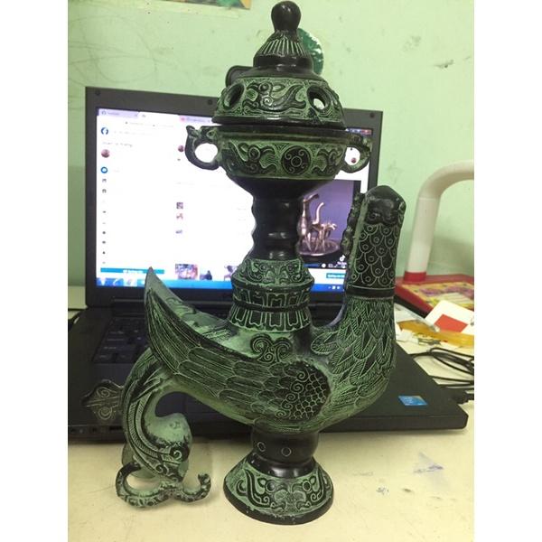 Bình đồng thờ, bình phong thuỷ độc lạ, bình đồng cổ, bình đồng cổ phong thuy