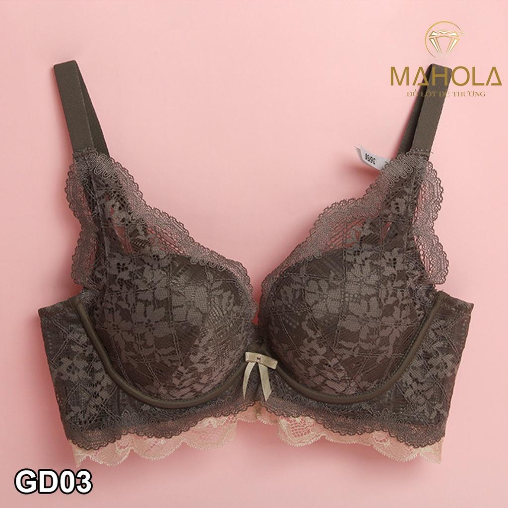 Áo Lót Mút Dày Chất Ren Giả Gọng Siêu Nâng Mahola GD03