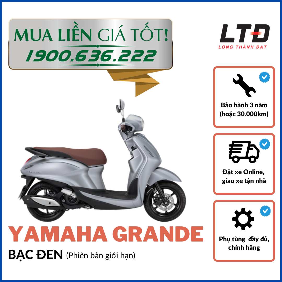 [HCM]-[TRẢ GÓP 0%] Yamaha Grande hoàn toàn mới - Bản giới hạn (Đủ màu)