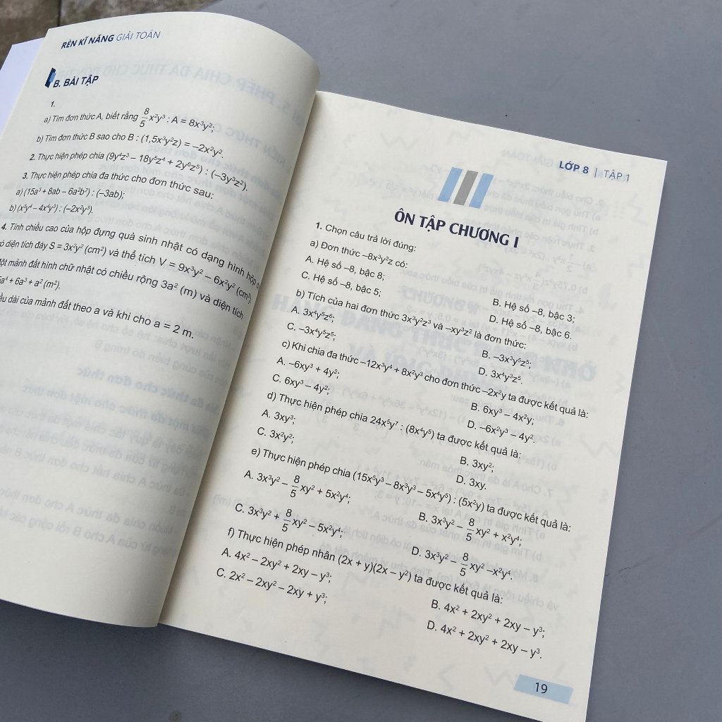 Sách - Rèn Kĩ Năng Giải Toán Lớp 8 - Tập 1