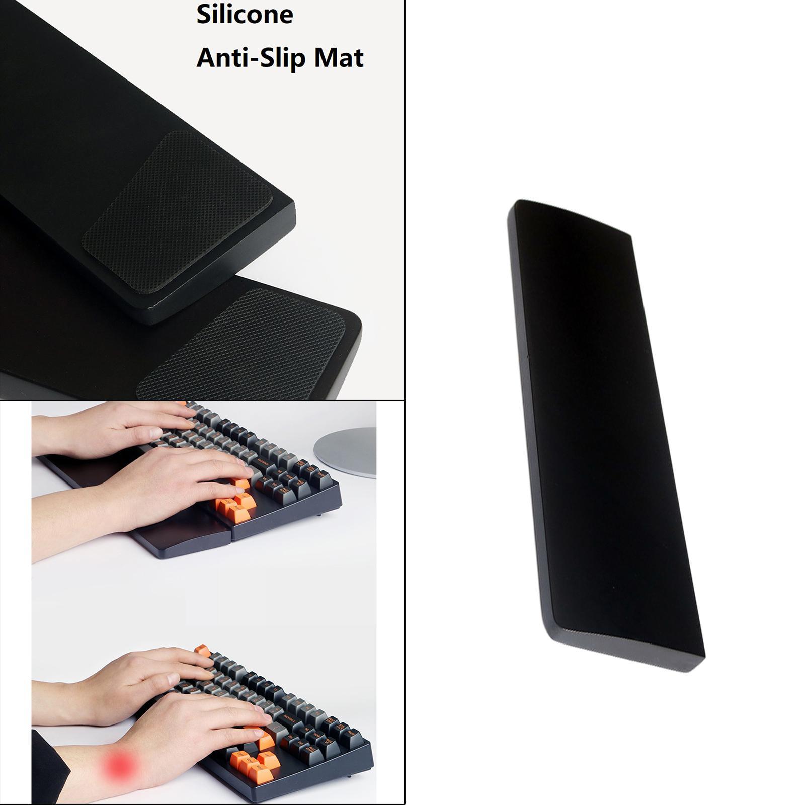 Solid Wood Laptop Wrist  Support Holder Mat for Office Gaming S